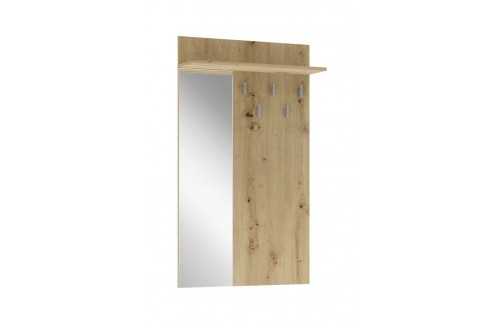 Stenski obešalnik z ogledalom Orval (VEČ BARV)