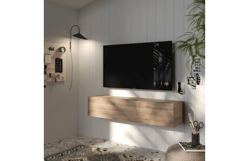 Stenski TV regal z dvižnimi vrati, 138x30 cm - INFINITY 2.0 402410-62