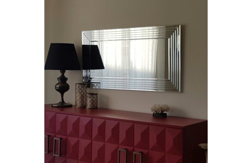 Stensko ogledalo Mavon (Srebrna)