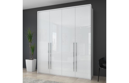 ŠTIRIDELNA GARDEROBNA OMARA Z DEKORATIVNIM OKVIRJEM KALLA PIANO (VEČ BARV)