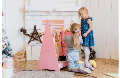 MONTESSORI OTROŠKO STOJALO ZA OBLAČILA (VEČ BARV)