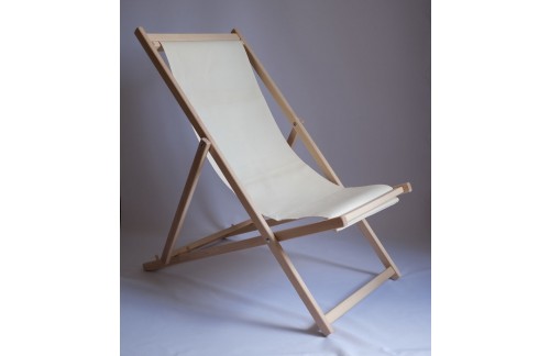 Klasičen ležalnik LepLes-Svetlo bež