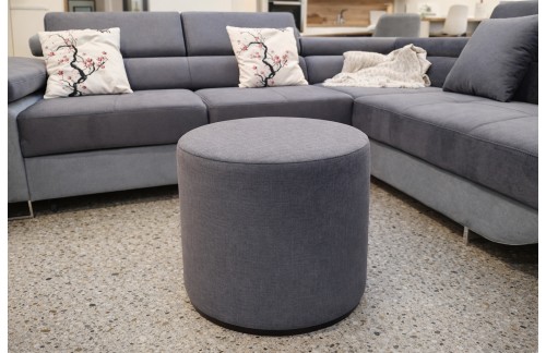 Okrogel tabure LUNO fi 50 cm (siv), izdelan v Sloveniji