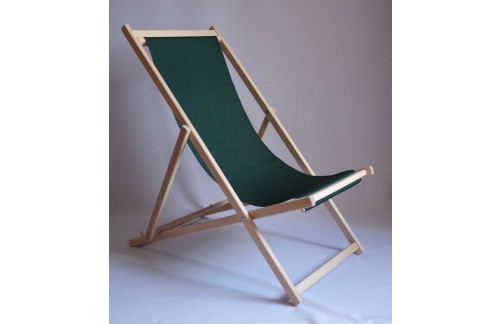 Klasičen ležalnik LepLes-Temno zelena