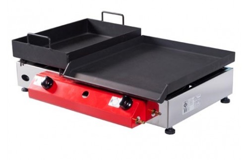 Plinski žar Gorenc, 65 x 40, Fe plošča in globoka plošča, dva gorilnika, brez nog