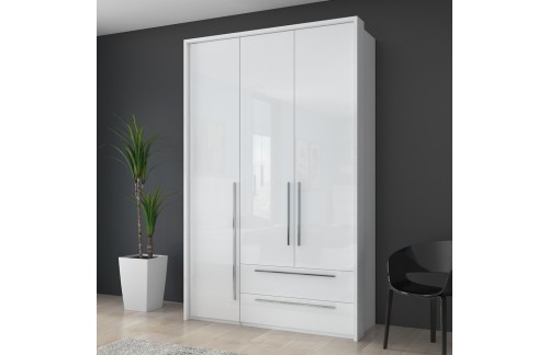 TRIDELNA GARDEROBNA OMARA Z DEKORATIVNIM OKVIRJEM KALLA PIANO (VEČ BARV)