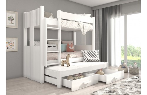 Trislojna otroška pogradna postelja ARTEMA 200x90