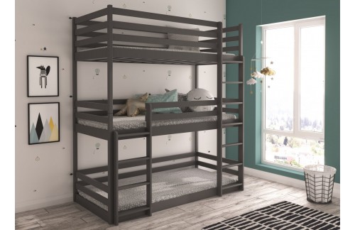 Troposteljna otroška postelja TEDRO 87 cm