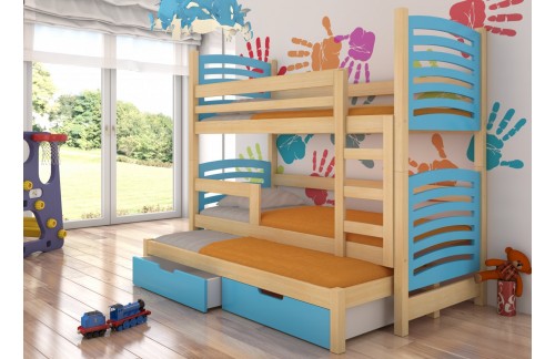 Troslojni otroški pograd SORIA z vzmetnicami - BOR