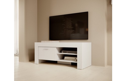 TV omarica CESIRO z 1 vrati in predali - BELA