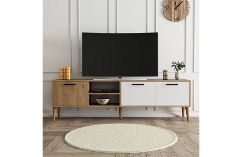 TV omarica Lamon (Hrast/Bela)