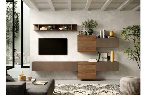 TV omarica v bronasti in lesni barvi INFINITY 2.0 900022-BRMR