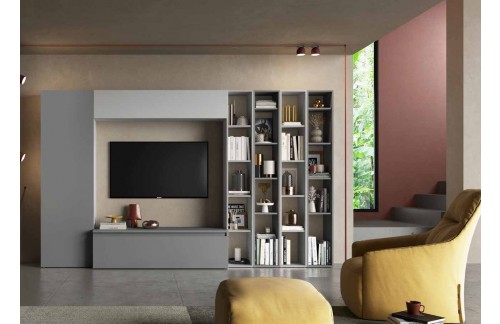 TV omarica v skrilasto in svetlo sivi barvi INFINITY 2.0 900010-ADGE