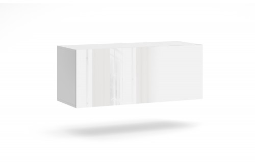 Viseča TV omarica VIVA 100 cm BELA VISOKI SIJAJ/MAT BELA