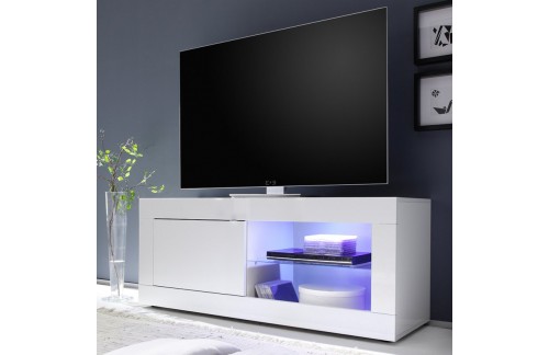 TV omarica z vrati in odprtim delom 140x56 cm BASIC 209015-01