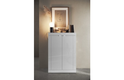 Večnamenska bela omara za čevlje BASIC 409015-44