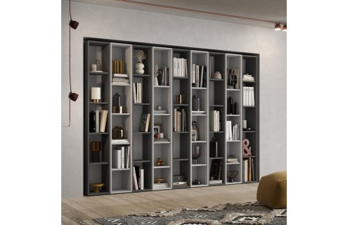 Velika stenska knjižna polica za dnevno sobo INFINITY 2.0 900035