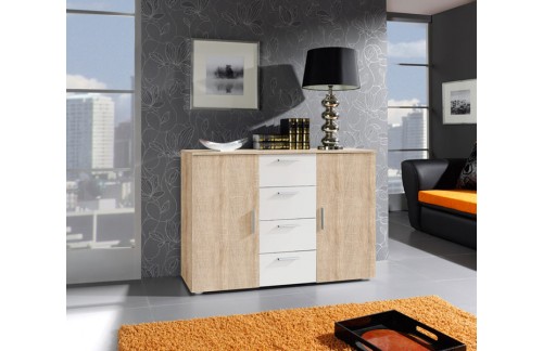 Komoda VERA (bela-hrast)
