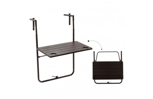 Viseča balkonska zložljiva miza Lumani (RJAVA)