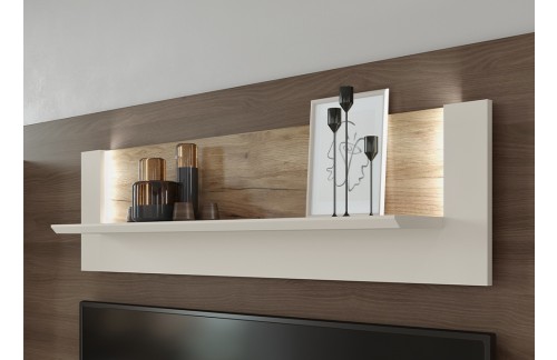 STENSKA POLICA SKY 45 - 116 CM (LED OSVETLITEV)