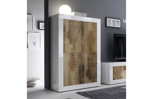 Visoka omara s 4 vrati, 162 cm - BASIC 209015-04P