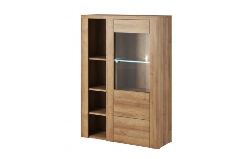 VISOKA VITRINA LARONA - RIVIERA HRAST