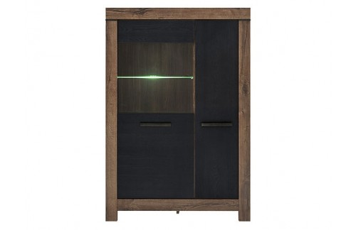 VITRINA BALIN - ČRNI HRAST/SAMOSATANSKI HRAST