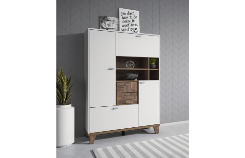 VISOKA VITRINA OSLO - BELA