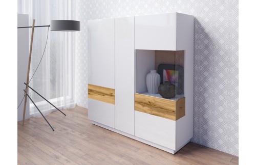 VITRINA STOCKHOLM BELA/HRAST