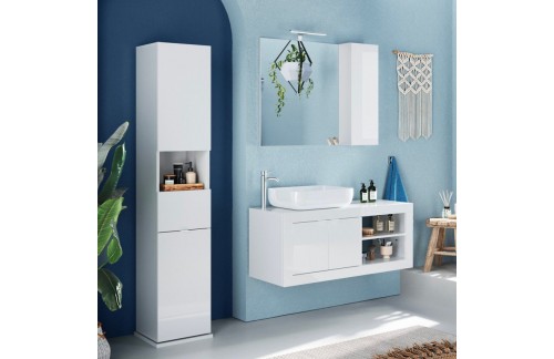 Vrtljiva kopalniška omara z ogledalom BASIC 439030-12