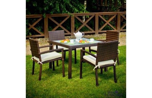 Vrtna garnitura Adorazione - mlečno steklo