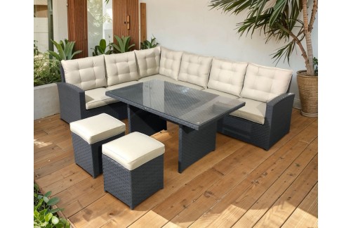 Vrtna garnitura BOSCO (siva)