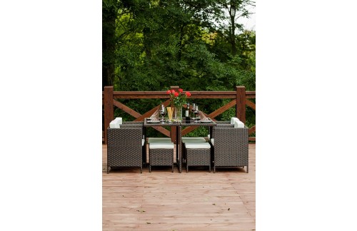 MINI VRTNI SET CRISTALLO, 2 FOTELJA + 2 PRUČKI