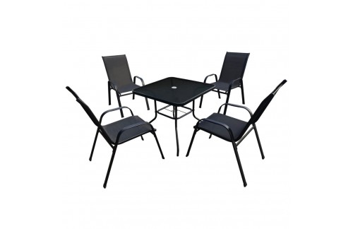 Vrtna garnitura Soriva 2 (ČRNA) - DOBAVLJIVO TAKOJ