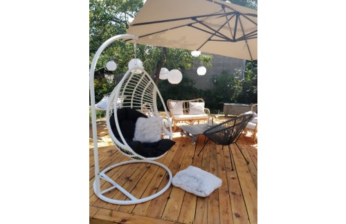 Vrtna gugalnica Bellissimo (bela)