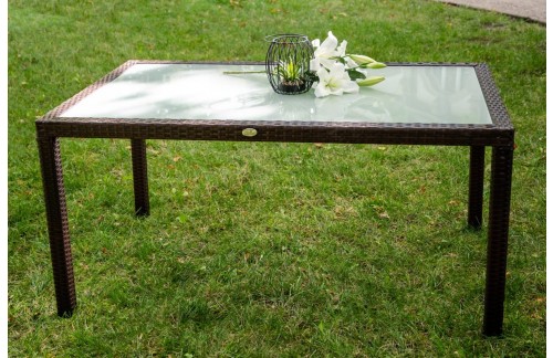 Vrtna miza TERROSA 150x90 cm (rjava)