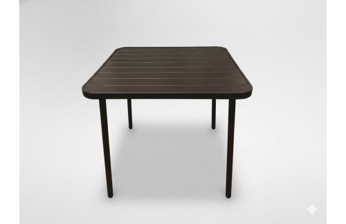 Vrtna miza Vika (kvadratna, rjava, 80 x 80 cm)