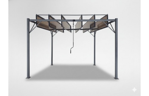 Vrtna pergola Solena 3 x 4 m (rjava)