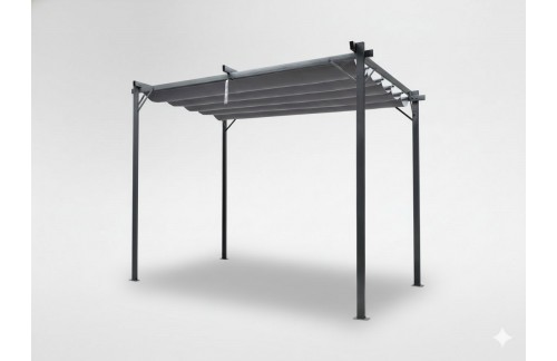 Vrtna pergola Vida (3 x 3 m, siva)