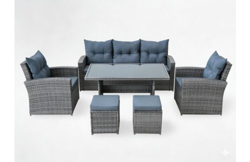 Vrtni kotni set Narela (rjav)