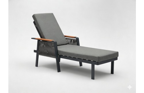 Vrtni ležalnik Skopje (siv)