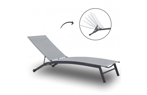 Vrtni ležalnik Tovira (SIVA)