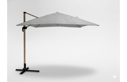 Vrtni senčnik Rina (siv, 3 x 3 m, s prevleko)