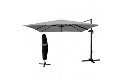 Vrtni senčnik Roma 3x4m (SIVA)