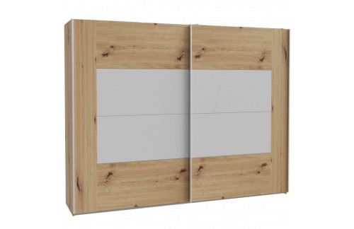 Wardrobe KASURA oak+grey KSRS12411-M815 (hrast + siva)