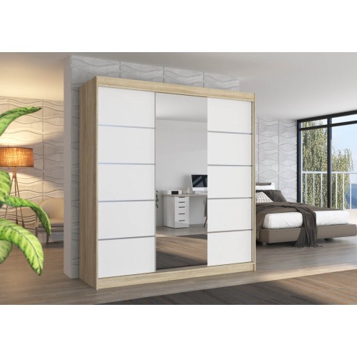 GARDEROBNA OMARA BERGEN 200 CM (VEČ BARV)