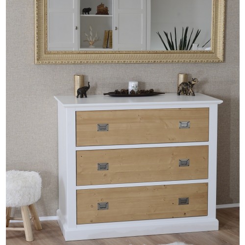 KOMODA CALM - BELA + NATUR