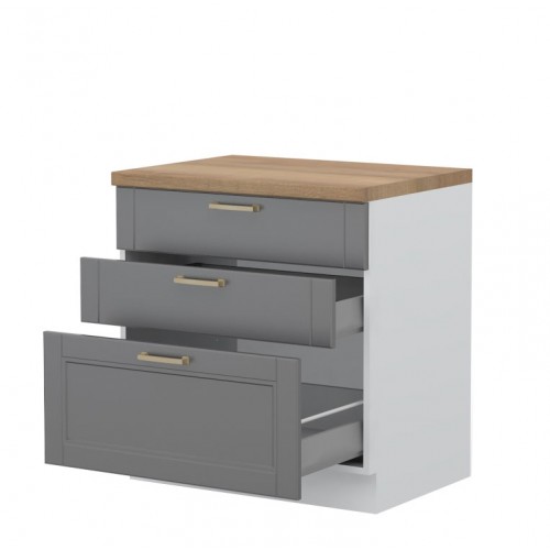 ELEMENT ZA KUHINJO TARA R-80-3MBOX S KOVINSKIMI PREDALI