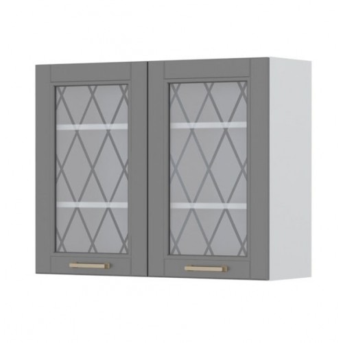 VISEČI ELEMENT ZA KUHINJO TARA S STEKLENIMI VRATCI V7-90-2KS