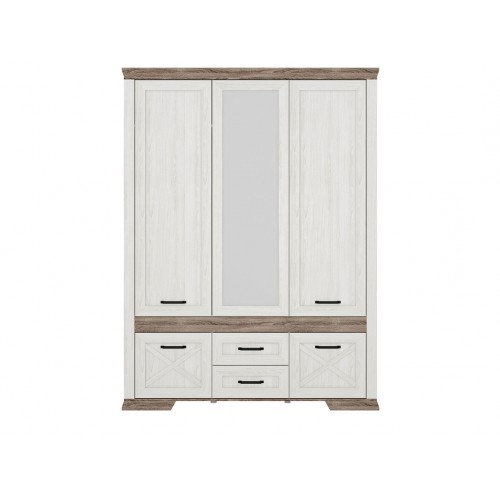 GARDEROBNA OMARA MARSELLE - PEPEL/TEMEN SONOMA HRAST